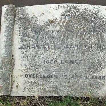 HELM Johanna Elisabeth nee LANGE -1936