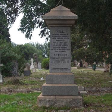 HILL Andrew George -1946 &amp; Kate Marion Helen ROOD -1945 :: NEWBERY Cecile Mary Gwendoline nee ROOD 1900-1991