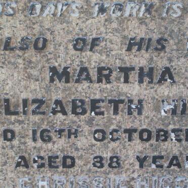 HIGGO Martha Elizabeth -1955