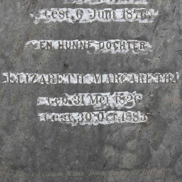 HORAK Adriaan Marthinus 1796-1883 &amp; Anna Catharina DE VILLIERS 1798-1876 :: HORAK Elizabeth Margaretha 1826-1883 