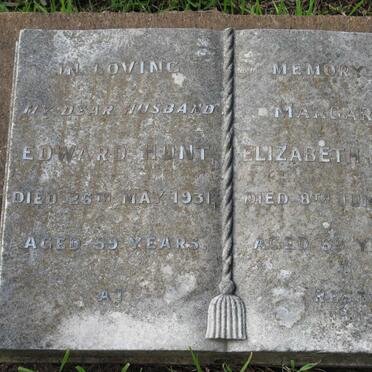 HUNT Edward -1931 &amp; Margaret Elizabeth -1951