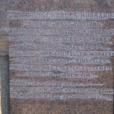 HUBBARD Arthur Charles -1893