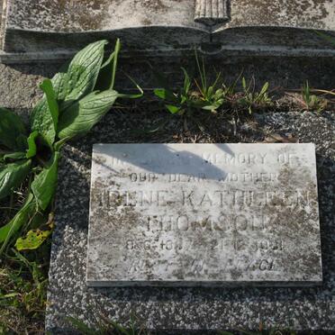 HUGHES Joseph -1939 :: ? Susie -1956 :: THOMSON Irene Kathleen 1887-19?1 