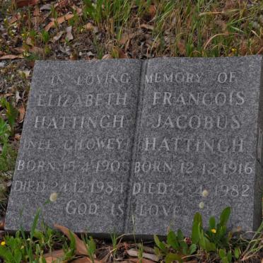 HATTINGH Francois Jacobus 1916-1982 &amp; Elizabeth GILOWEY 1905-1984