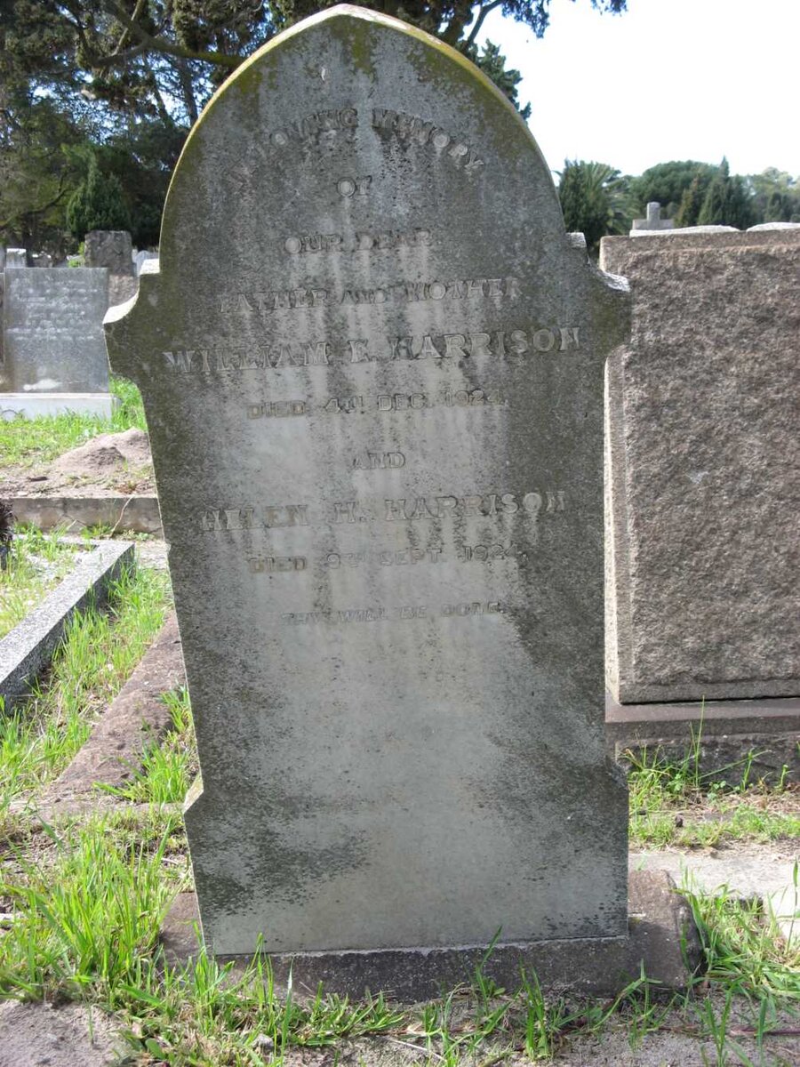 HARRISON William E. -1924 &amp; Helen H. -1924