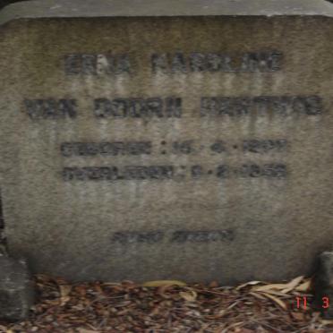 HARTWIG Erna Karoline, VAN DOORN 1907-1958