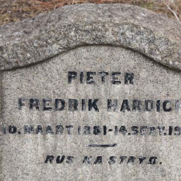 HARDICK Pieter Fredrik 1881-1938