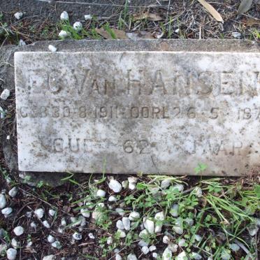 HANSEN E.C., van 1911-1974