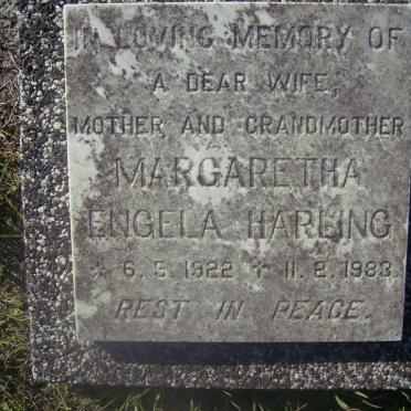 HARLING Margaretha Engela 1922-1983