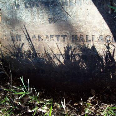 HALLACK John Garrett -1933