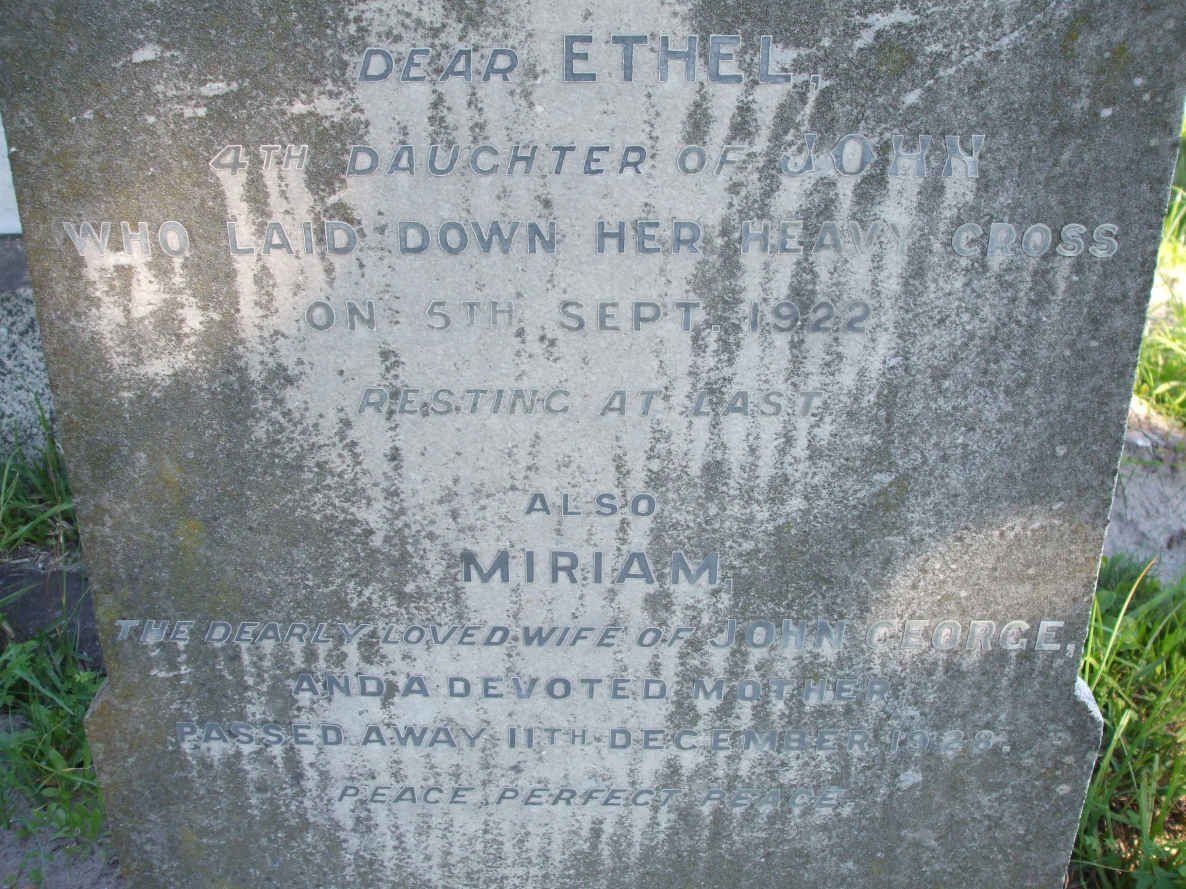 HARRISON Ethel -1922 :: HARRISON Miriam -1928