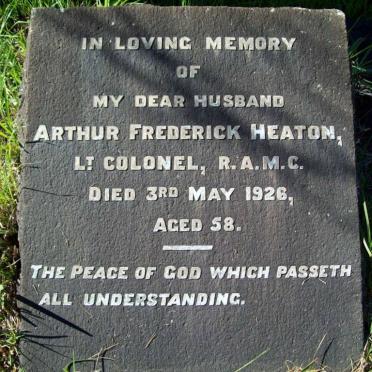 HEATON Arthur Frederick -1926