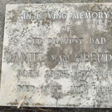 HEERDEN Daniel, van 1885-1959
