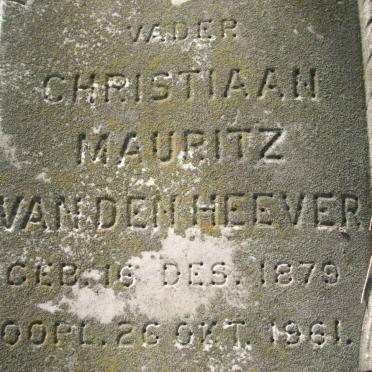 HEEVER Christiaan Mauritz, van den 1879-1961