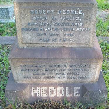 HEDDLE Robert -1948 &amp; Susanna Maria 1878-1964