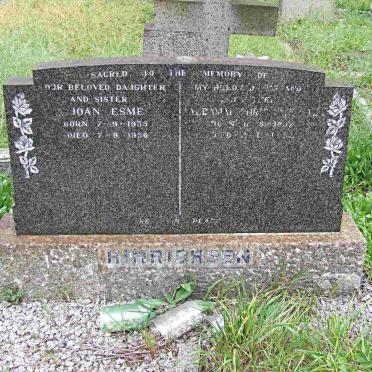 HINRICHSEN Waldamar Chris?? 1897- 19?? &amp; Esme Joan 1935-1956