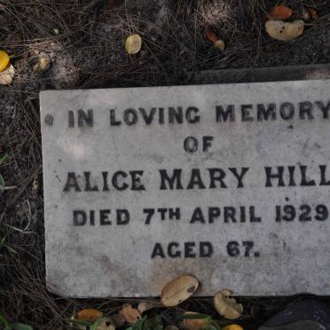 HILL Alice Mary -1929