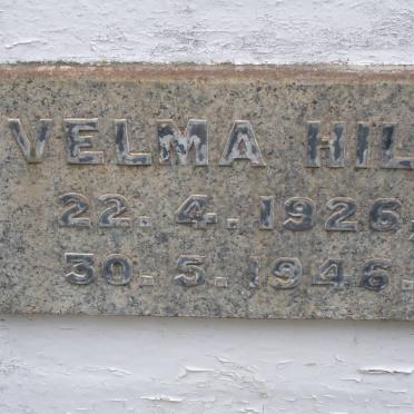 HILL Velma 1926-1946