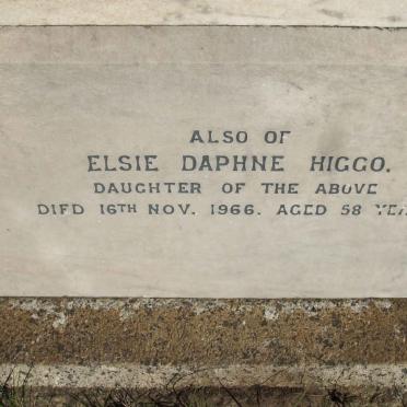 HIGGO Elsie Daphne -1966