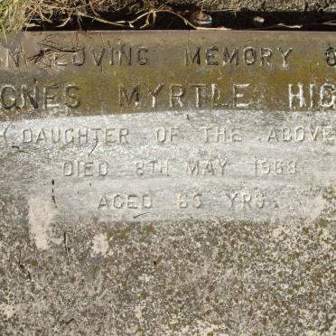 HIGGO Agnes Myrtle -1968