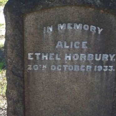 HORBURY Alice Ethel -1933