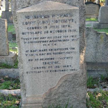 HOFMEYR Johannes Wynand Louw 1878-1936 &amp; Minnie 1883-1941