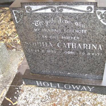 HOLLOWAY Sophia Catharina 1895-1973
