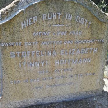 HOFFMANN Stoffelina Elizabeth nee KEYSER 1879-1946