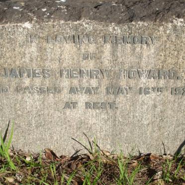 HOWARD James Henry -1927