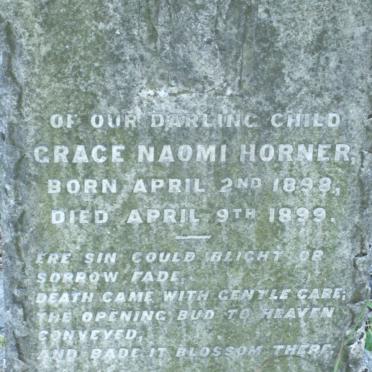 HORNER Grace Naomi 1898-1899