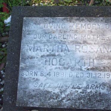 HOGARTH Martha Rosana 1891-1979