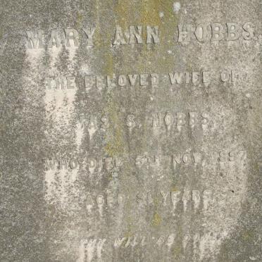 HOBBS Mary Ann -1897 