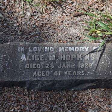HOPKINS Alice M. -1928