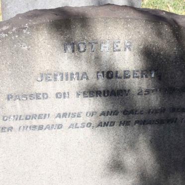 HOLBERY Jemima -1934