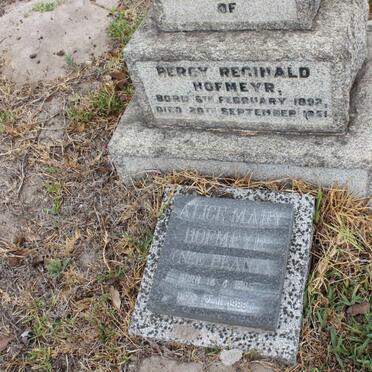 HOFMEYR Percy Reginald 1892-1951 :: HOFMEYR Alice Mary nee PLANT 1895-1986