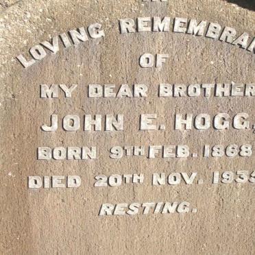 HOGG John E. 1868-1935