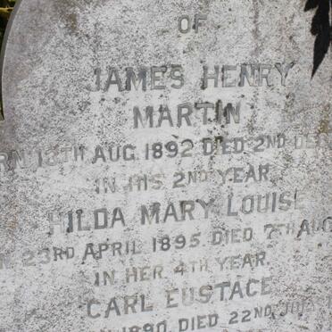 HOFFMANN James Henry Martin 1892-1893 :: HOFFMANN Hilda Mary Louise 1895-1898 :: HOFFMANN Carl Eustace 1890-1909