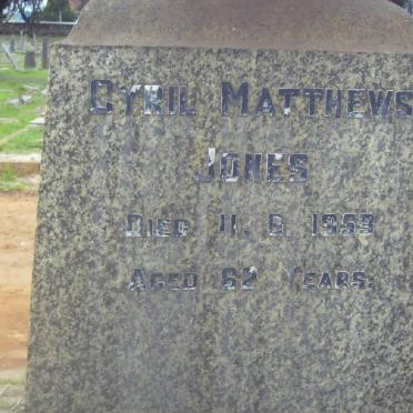 MATTHEWS-JONES Cyril -1959