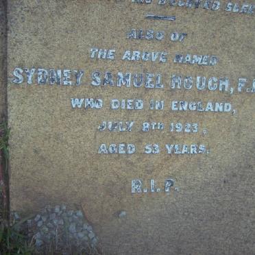 HOUGH Sydney Samuel -1923