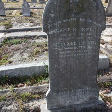 HOWELL George H. 1849-1908 &amp; Catherine J. BOTES 1855-1947 :: HOWELL L.F. -1918