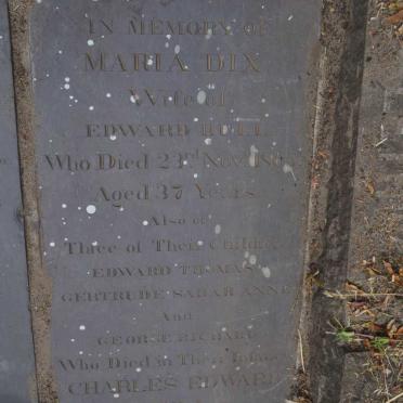 HULL Maria Dix -1865 :: HULL Edward Thomas :: HULL Gertrude Sarah Anne