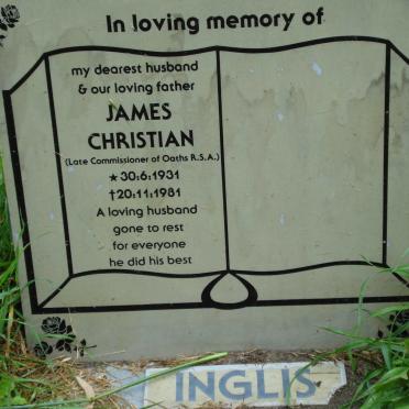 INGLIS James Christian 1931-1981