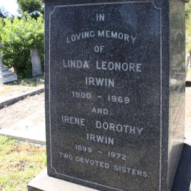 IRWIN Linda Leonore 1900-1969 :: IRWIN Irene Dorothy 1899-1972