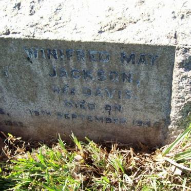 JACKSON Winifred May nee DAVIS -19?