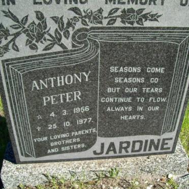 JARDINE Anthony Peter 1956-1977