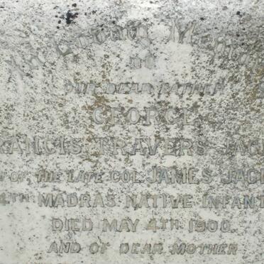 JACKSON  George Francis Travers -1900