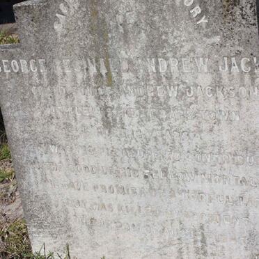 JACKSON George Reginald Andrew -1893