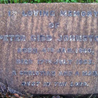 JOHNSTONE Peter Gibb 1866-1953