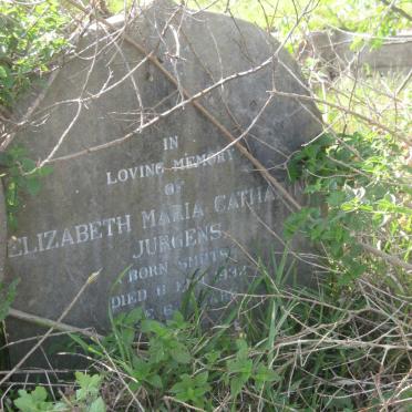 JURGENS Elizabeth Maria Catharina nee SMUTS -1932