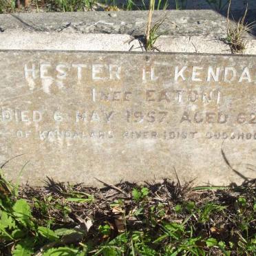 KENDALL Hester nee EATON -1957